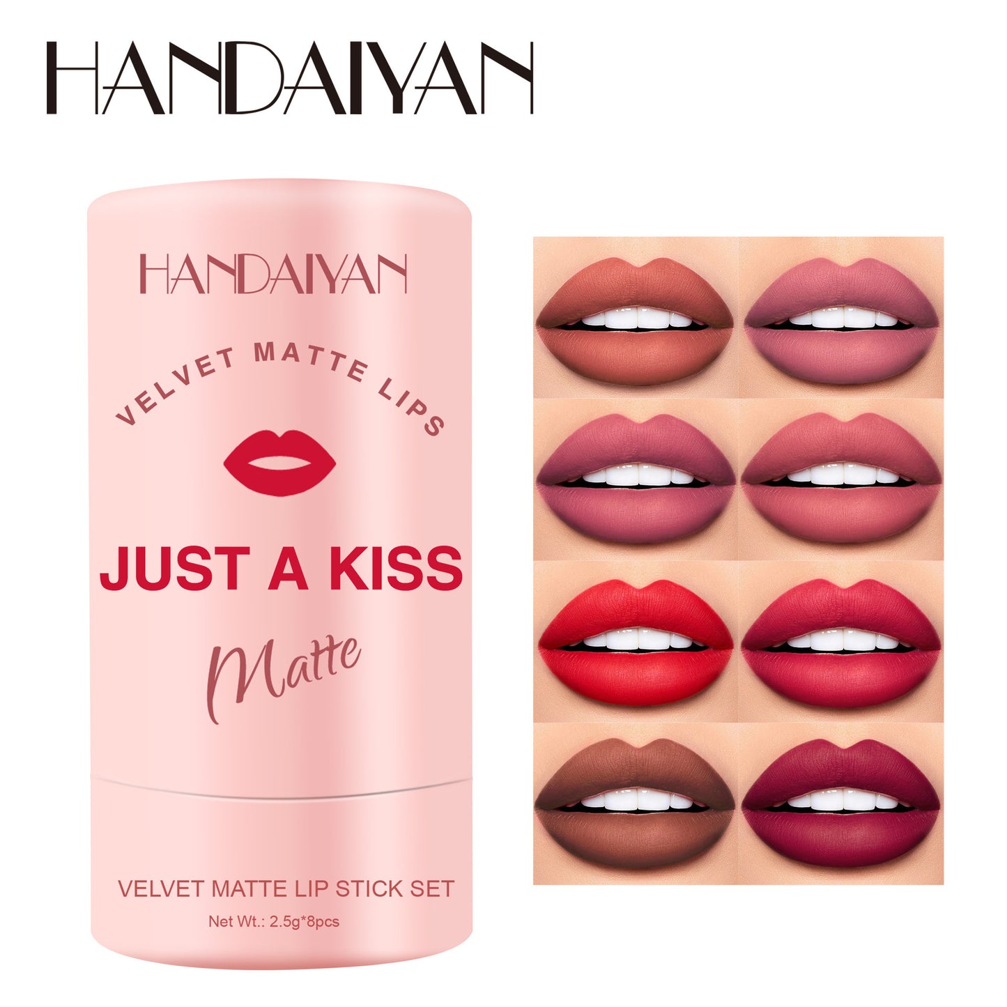 Set de 8 Labiales Handaiyan 💄💋