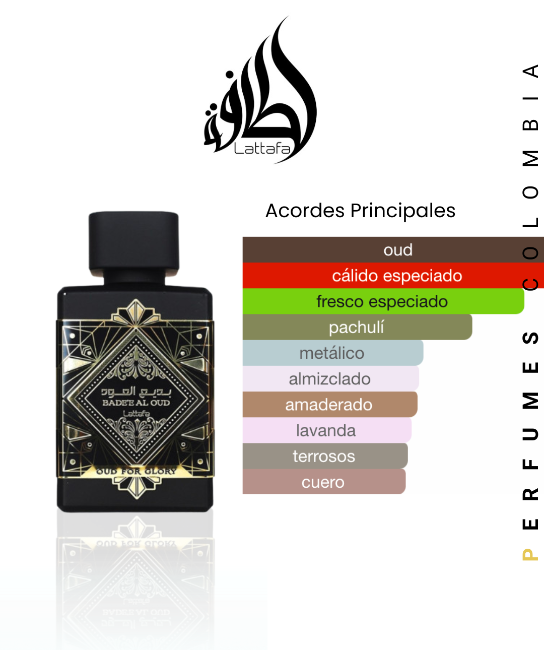 PERFUME LATAFFA OUD FOR GLORY 100ML ESTUCHE
